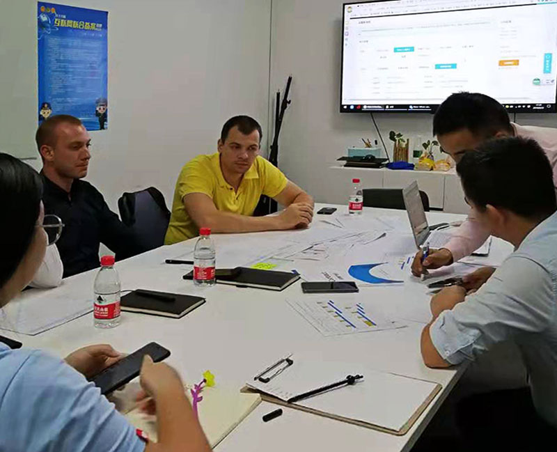 博敏與斯洛文尼亞客人合作網站制作與全網營銷